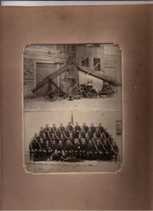 Групповая фотография чинов добровольного пожарного общества.