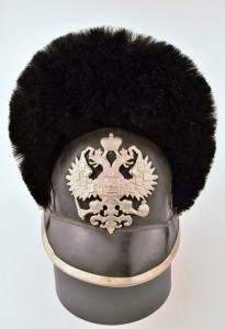 Каска образца 1909 г. нижних чинов драгунского финляндского полка. Российская Империя.