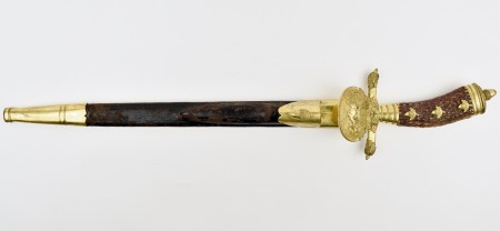 Кортик охотничий, "Hirschfanger" (Олений нож), с ножнами, начало 20-го века, Германия, Золинген.