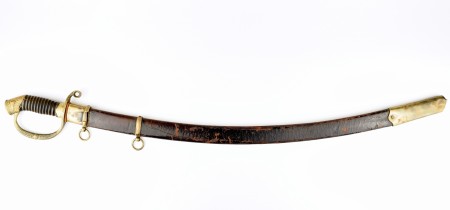 Шашка драгунская офицерская, образца 1881/1909 гг., с ножнами,  Анненское оружие "За Храбрость", Золинген для России.
