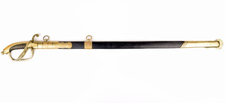 Сабля офицеров флота, с ножнами, образца 1811/1855 гг., Германия, Золинген, для России.