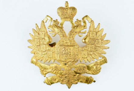 Офицерский знак на кожаную каску.