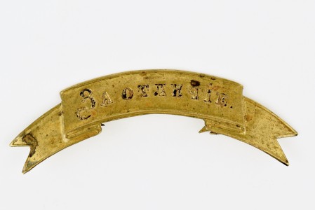 Знак "За отличие" на головной убор нижних чинов РИА.