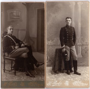 Фотографии юнкеров Николаевского кавалерийского училища в Санкт-Петербурге.