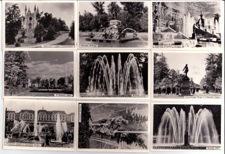 Набор фотографий с видами Петергофа.
