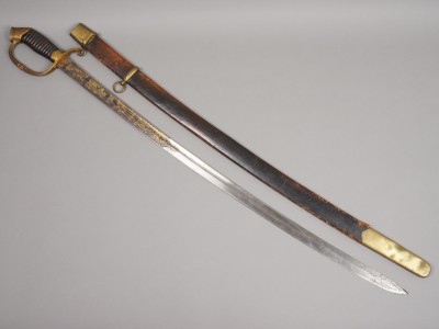 Шашка драгунская офицерская, образца 1881/1909 гг., Европа, Англия(?) для России.
