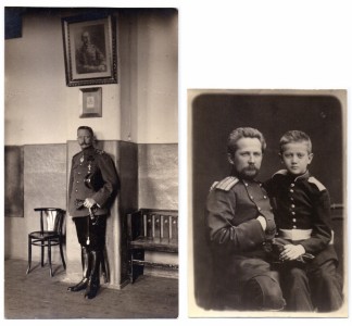 Две фотографии Генерал-лейтенанта Адамовича Бориса Викторовича - директора Первого Русского Великого Князя Константина Константиновича кадетского корпуса, 19-20 вв., Российская Империя, эмиграция.