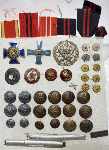 Комплект военной символики армии Финляндии.