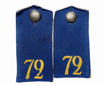 Погоны рядового 72-го пех. Тульского полка, Российская Империя.